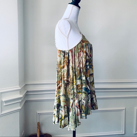 CHESEA & VIOLET PAISLEY SLEEVELESS TUNIC TOP - Picture 2 of 11